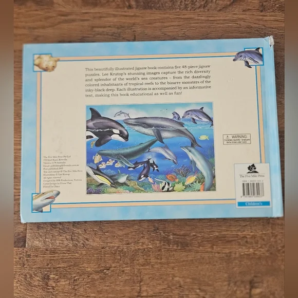 🖤3/$15 Five Puzzles! Ocean Creatures Book - Picture 7 of 8